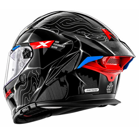 Axor Agera Raiz Full Face Helmet With Spoiler (Black Grey)