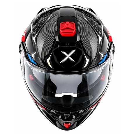 Axor Agera Raiz Full Face Helmet With Spoiler (Black Grey)