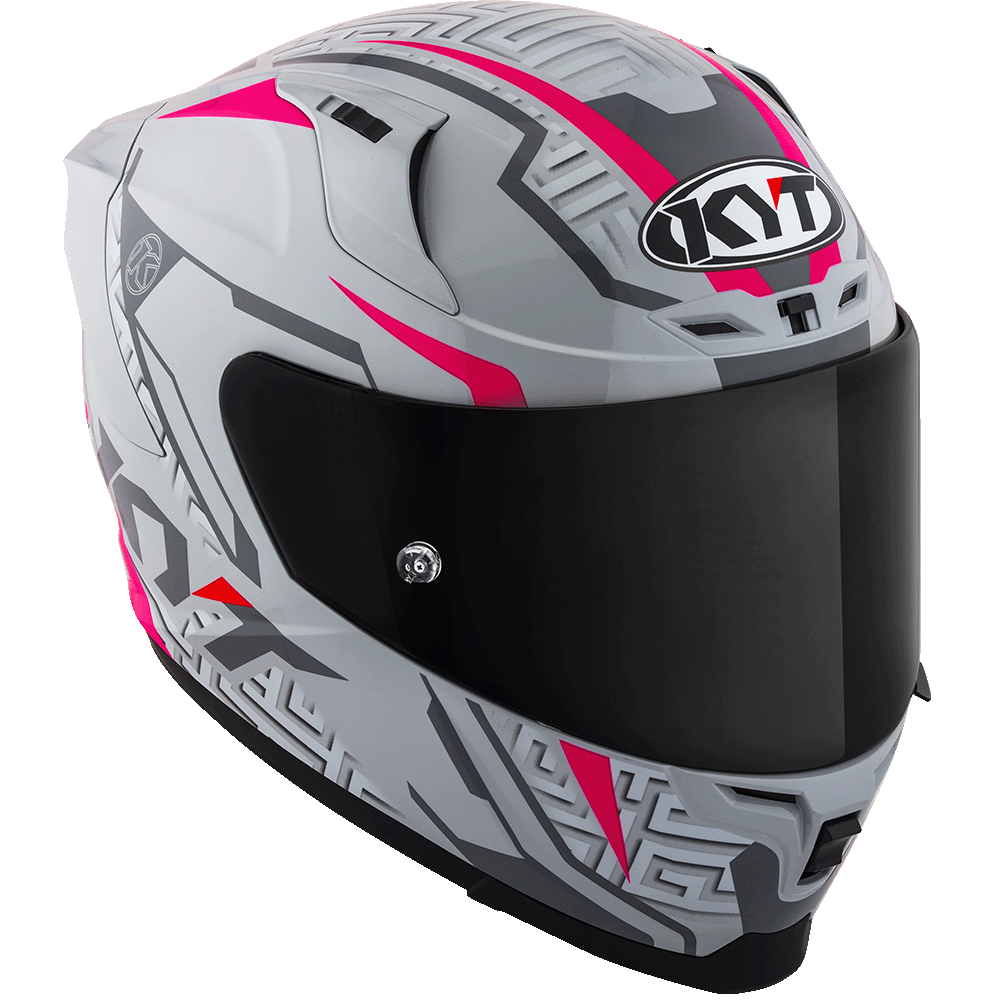 KYT Striker #02 Asphalt Grey Fuxia