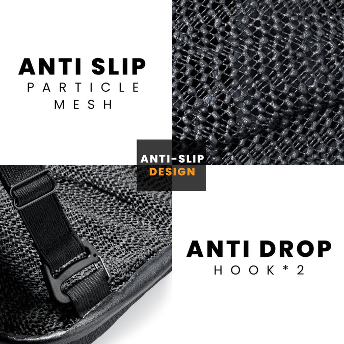 Motorcycle Honeycomb Gel Air Seat Cushion for COMBO Rider & Pillion  - Universal Fit & Breathable Design