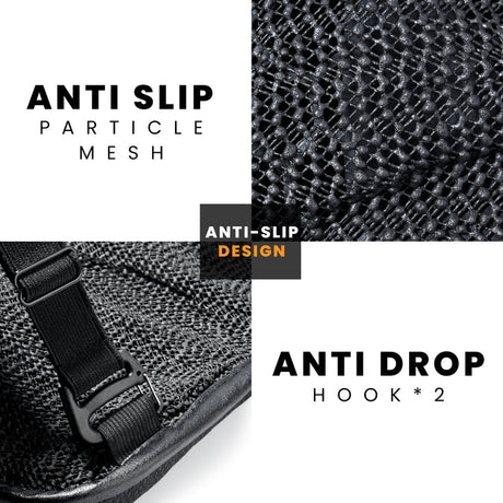 Motorcycle Honeycomb Gel Air Seat Cushion for COMBO Rider & Pillion  - Universal Fit & Breathable Design