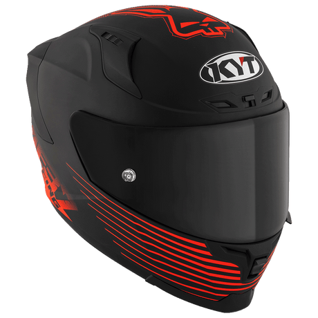 KYT Striker AF37 Livery Matt Black Red