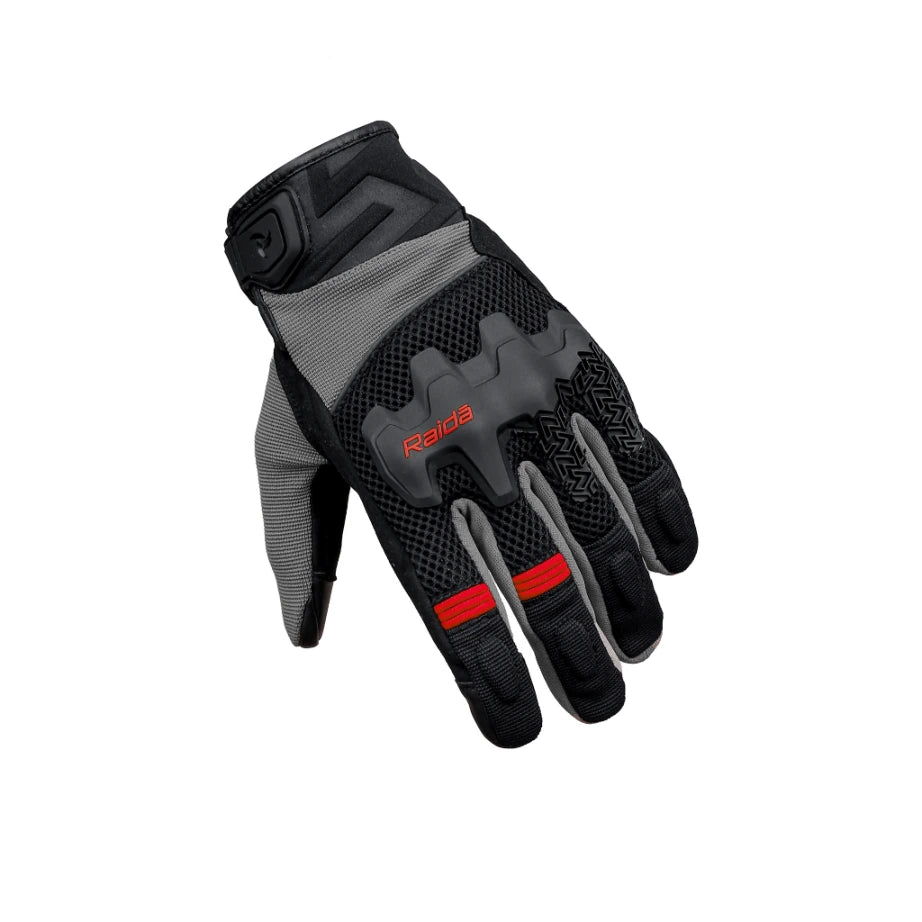 Raida Drift Motorcycle Gloves  Red