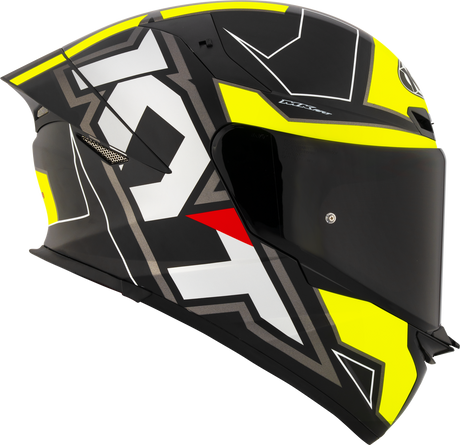 KYT TT-REVO ELECTRON MATT BLACK YELLOW