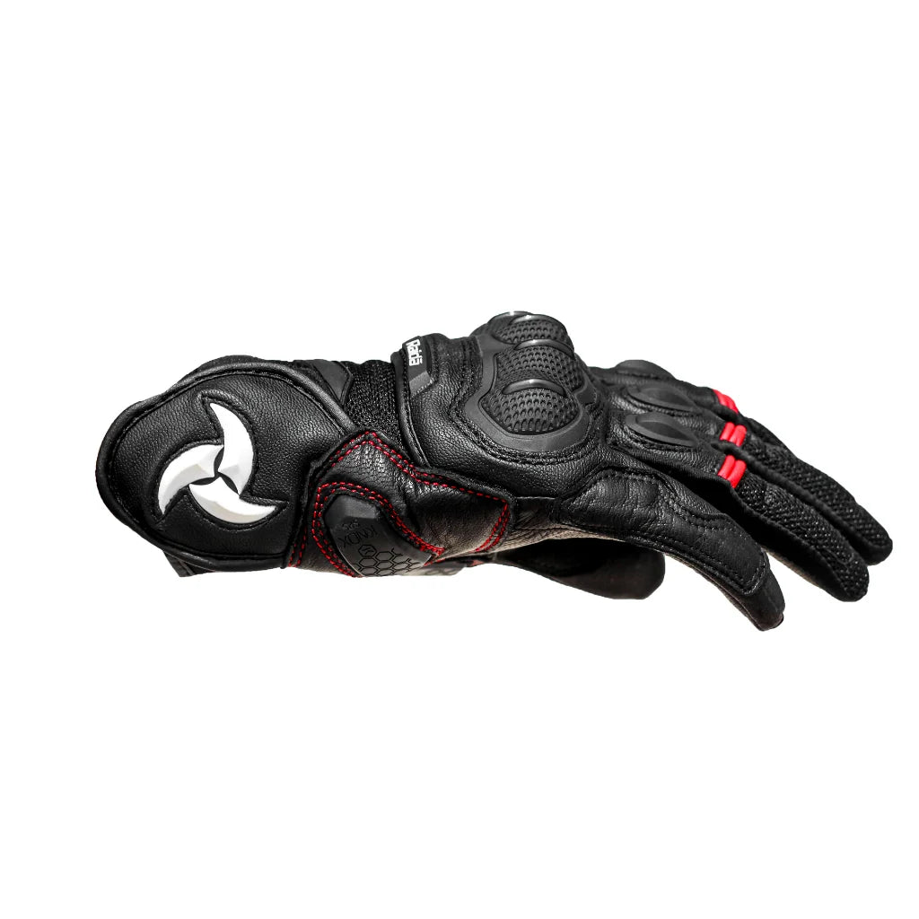 Raida AirWave Motorcycle Gloves  Red