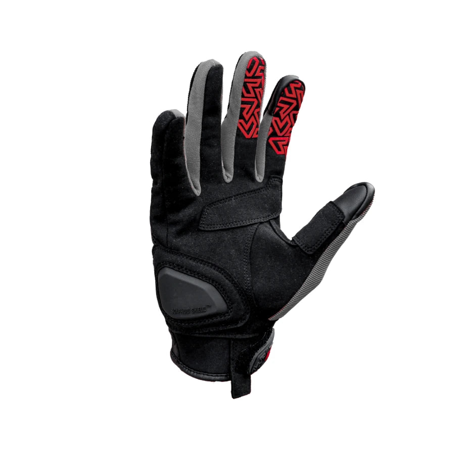 Raida Drift Motorcycle Gloves  Red