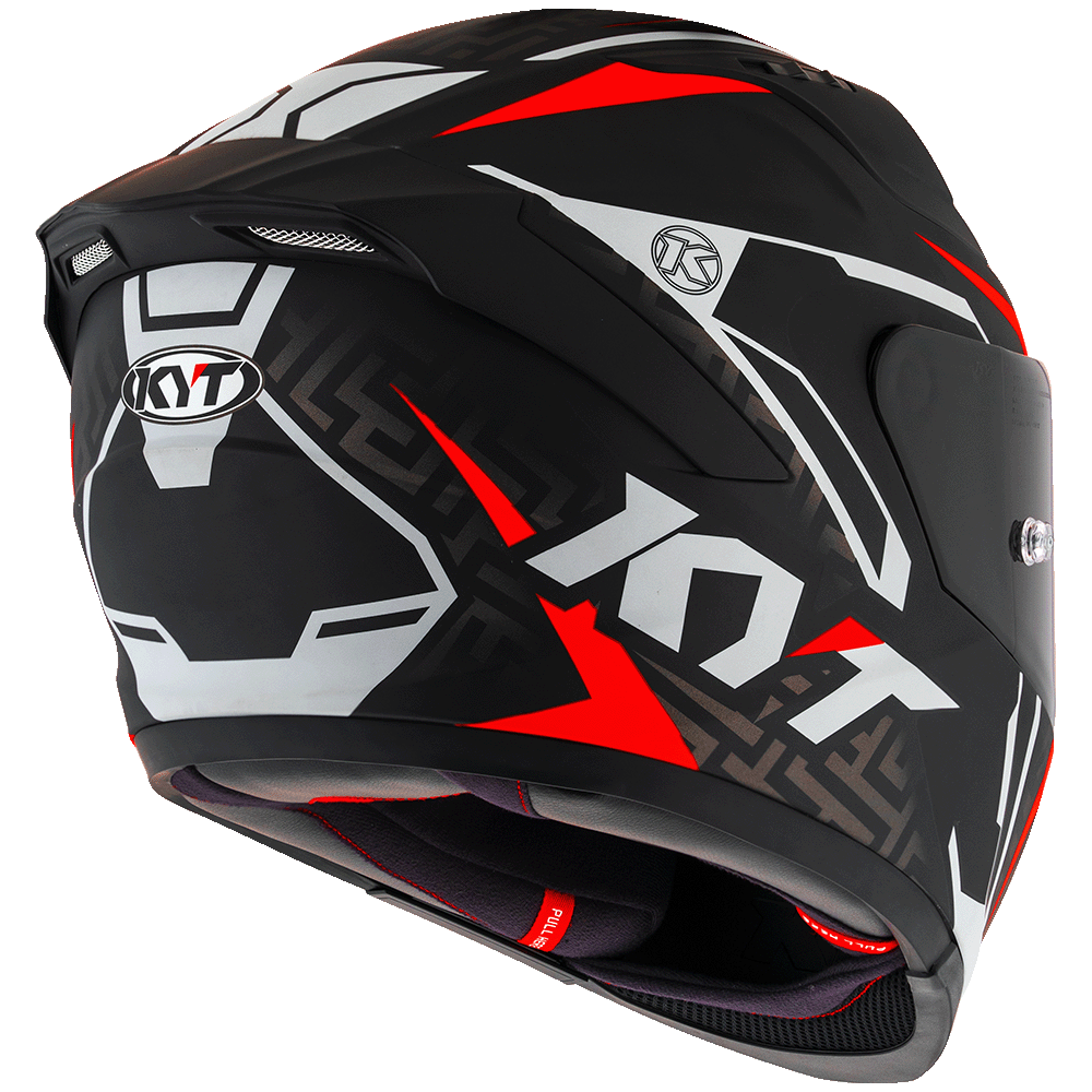 KYT Striker #02 Matt Black Red