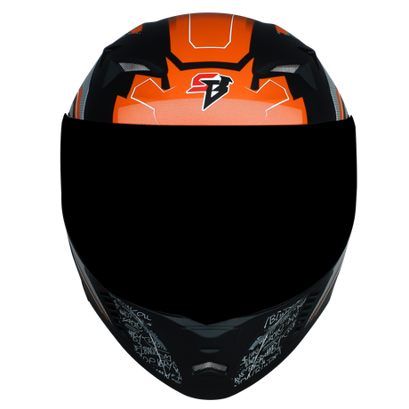 SBA-20 Racer Glossy Black With Orange