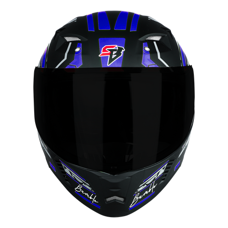 SBA-20 ISS Bumble Glossy Black With Blue