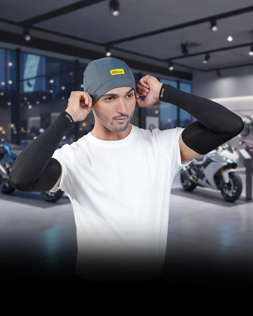 66BHP Skull Cap Air Flex – Ultra-Light Cooling Helmet Liner | Premium Spandex Comfort & Breathable Fit