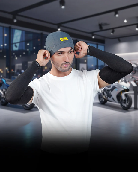 66BHP Skull Cap Air Flex – Ultra-Light Cooling Helmet Liner | Premium Spandex Comfort & Breathable Fit