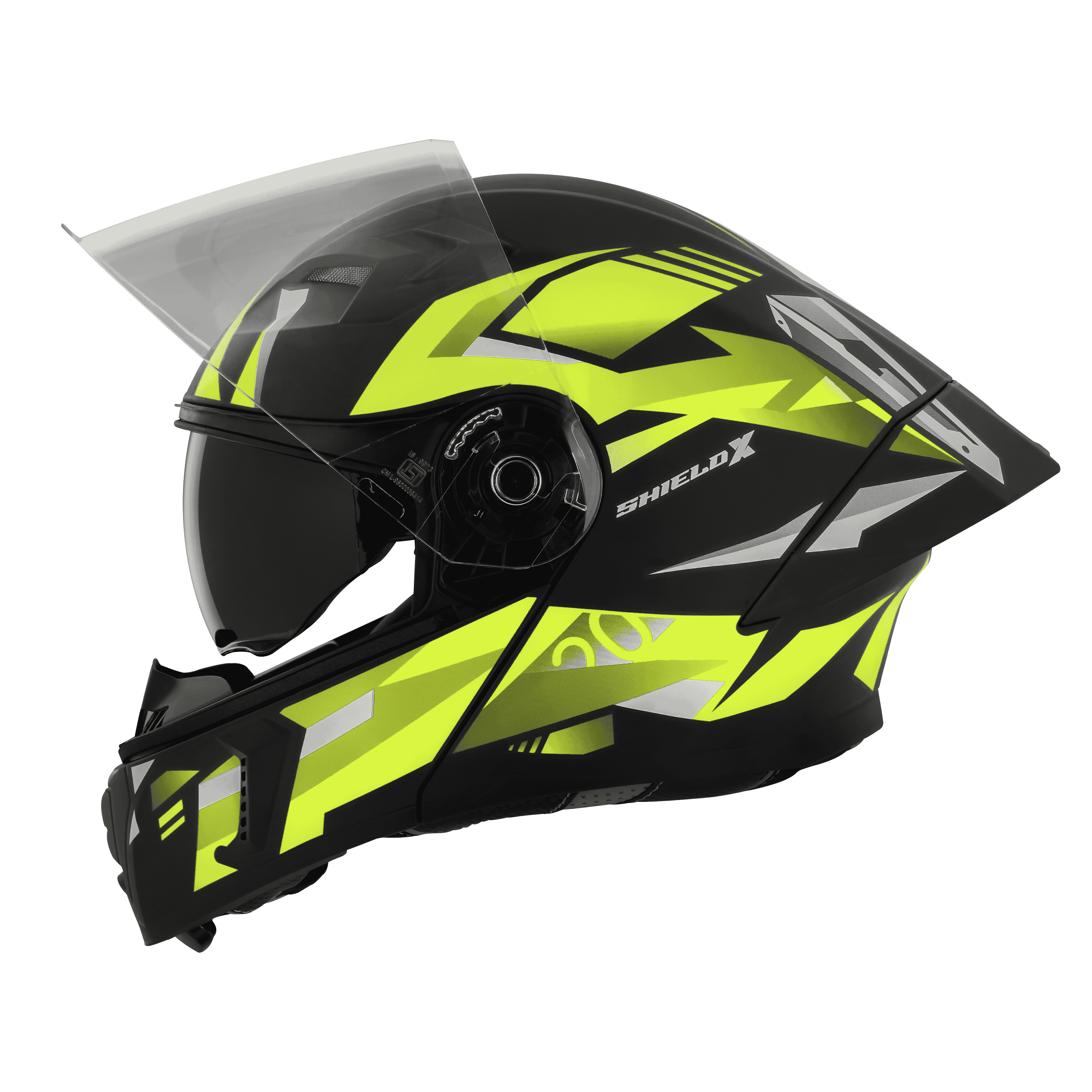 SBA-20 ISS SHIELD X GLOSSY BLACK WITH NEON – GTR Pitstop