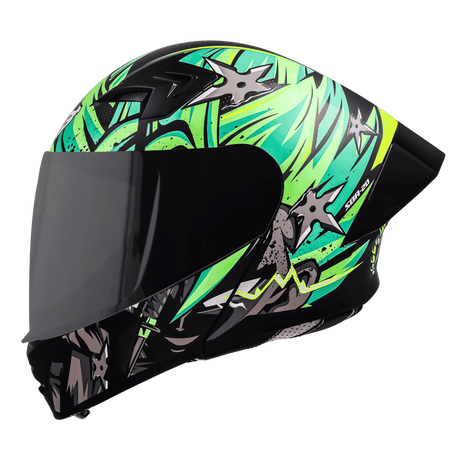 SBA-20 DARK WARRIOR GLOSSY BLACK WITH GREEN