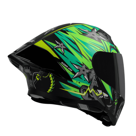 SBA-20 DARK WARRIOR GLOSSY BLACK WITH GREEN