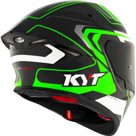 KYT TT-REVO OVERTECH BLACK GREEN