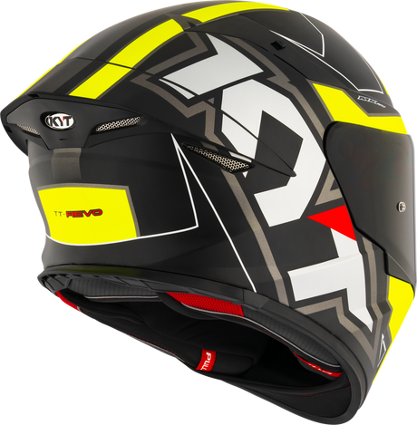 KYT TT-REVO ELECTRON MATT BLACK YELLOW