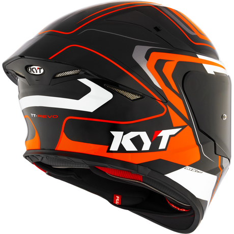 KYT TT-REVO OVERTECH BLACK ORANGE