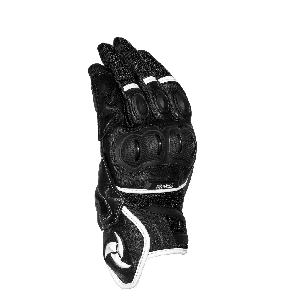 Raida AirWave Motorcycle Gloves  White