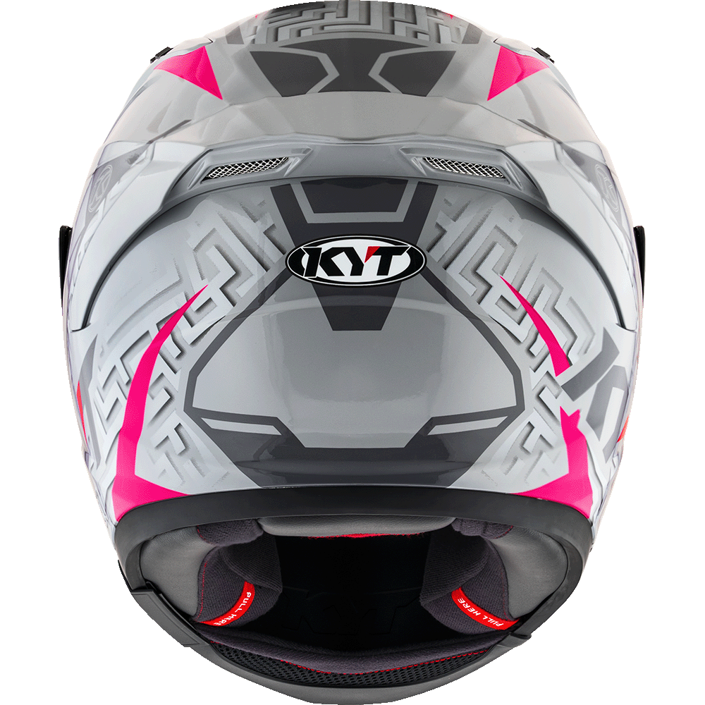 KYT Striker #02 Asphalt Grey Fuxia