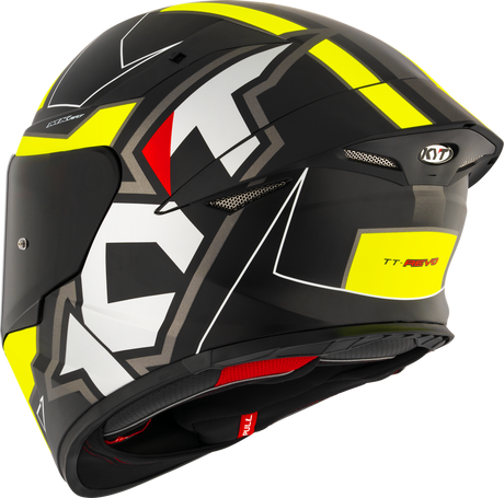 KYT TT-REVO ELECTRON MATT BLACK YELLOW