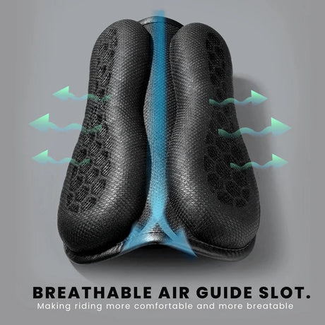 Motorcycle Honeycomb Gel Air Seat Cushion for COMBO Rider & Pillion  - Universal Fit & Breathable Design