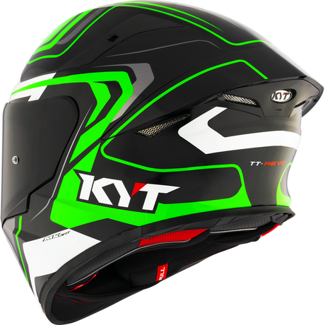 KYT TT-REVO OVERTECH BLACK GREEN