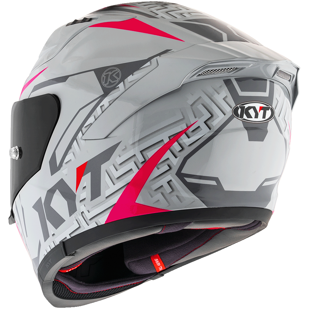 KYT Striker #02 Asphalt Grey Fuxia