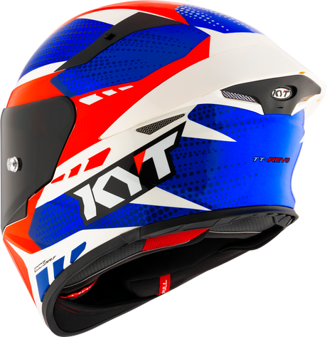 KYT TT-REVO - GEAR BLUE RED