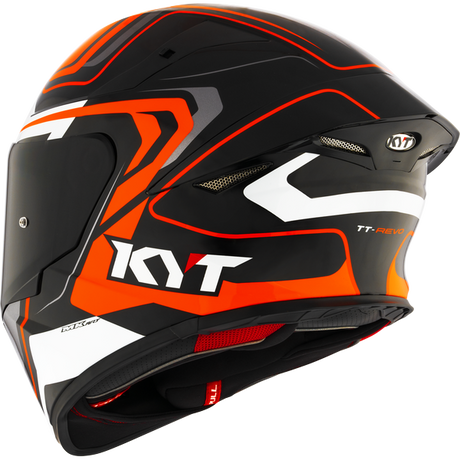KYT TT-REVO OVERTECH BLACK ORANGE