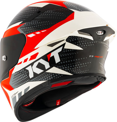 KYT TT-REVO - GEAR BLACK RED