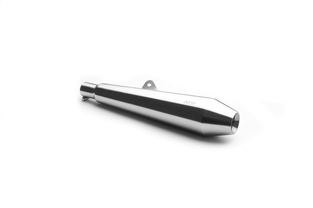 AEW TE101 PERFORMANCE EXHAUST for Interceptor 650/GT 650 (SS MATT POLISH)