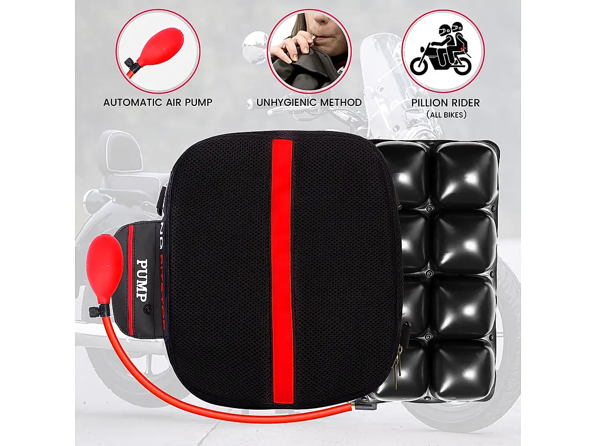 Air Comfy Seat Cushion - Pillion Premium with Pump