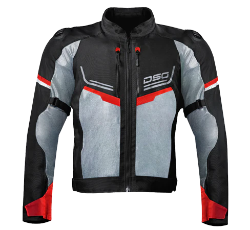 DSG Aire Riding Jacket Black Grey Red