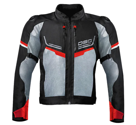 DSG Aire Riding Jacket Black Grey Red
