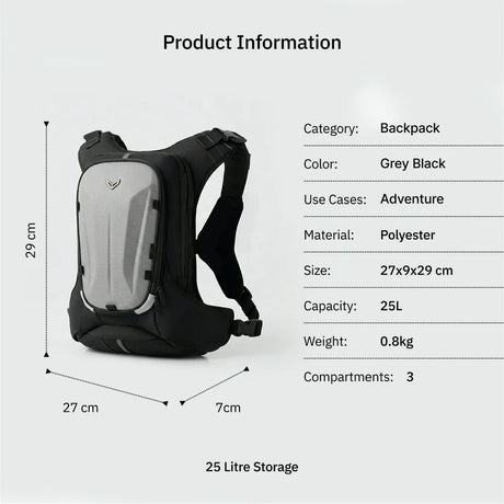 Prime Backpack 25L + 2L Hydration Bladder