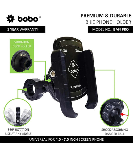 BOBO BM4 Pro Motorcycle Phone Holder