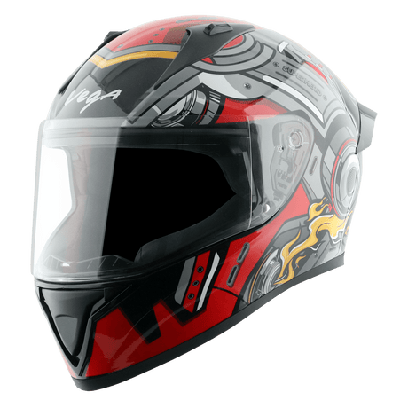 Bolt Superhero Helmet - Black Red