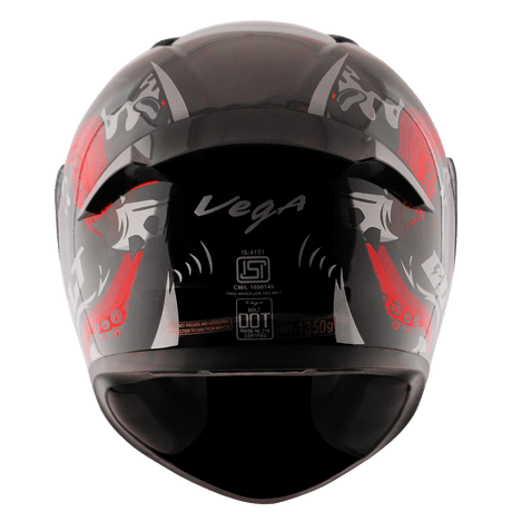 Bolt Octopus Helmet - Black Red