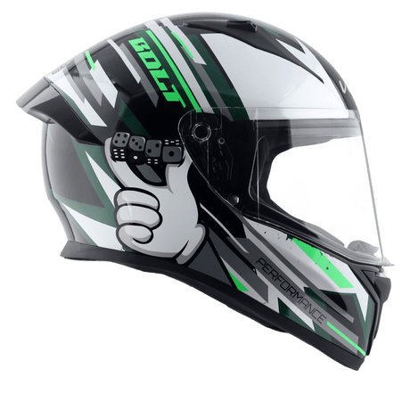 Bolt Dice Helmet - Black White