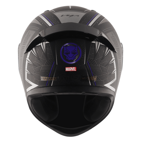 Bolt Marvel Black Panther Edition Helmet - Dull Black Silver