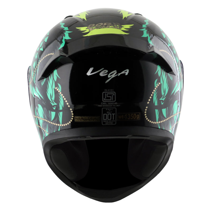 Bolt Wild Black Green Helmet