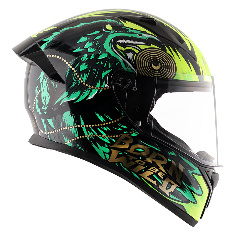 Bolt Wild Black Green Helmet