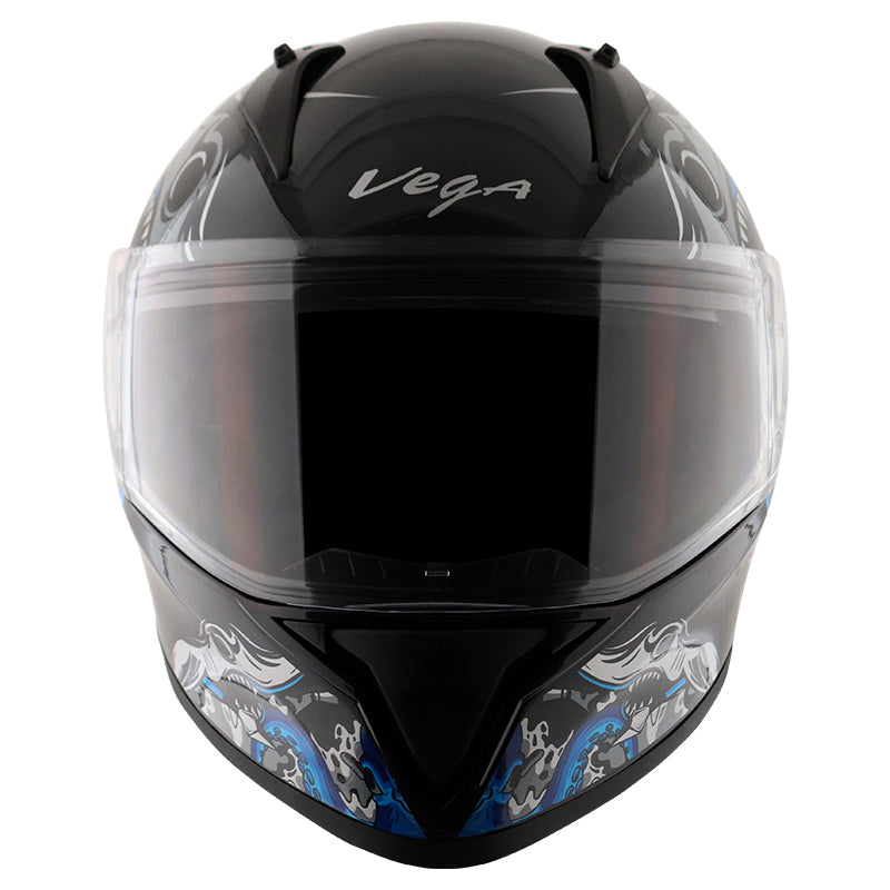 Bolt Octopus Black Blue Helmet