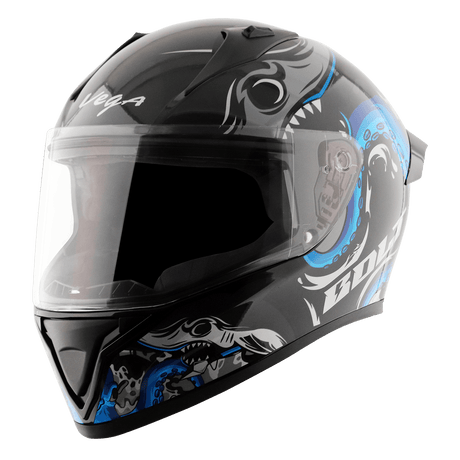 Bolt Octopus Helmet - Black Blue