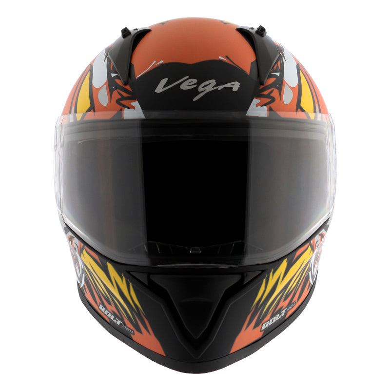 Bolt Bunny Dull Black Orange Helmet