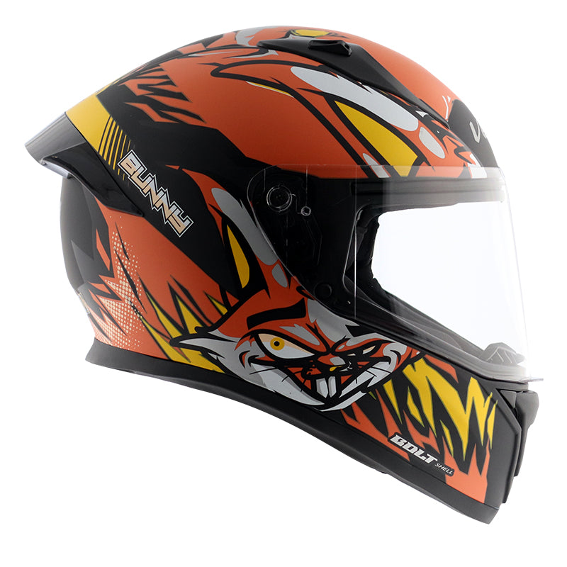 Bolt Bunny Dull Black Orange Helmet