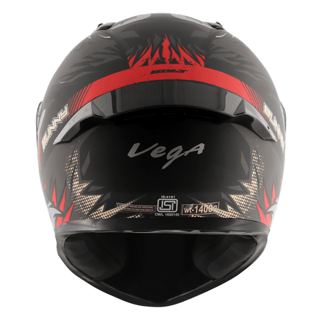 Bolt Bunny Helmet - Dull Black Red