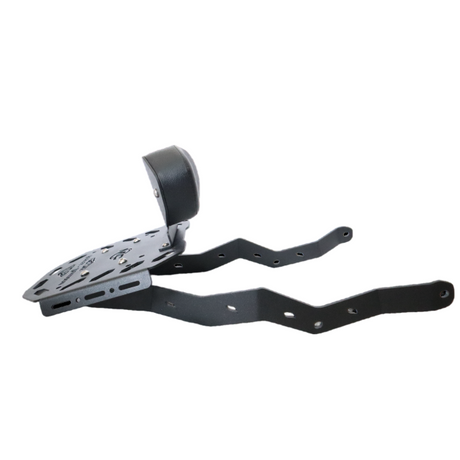 CNC Carrier Plate with Backrest for Harley Davidson X440