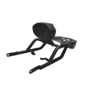 Carrier with Backrest for Royal Enfield Himalayan - Black