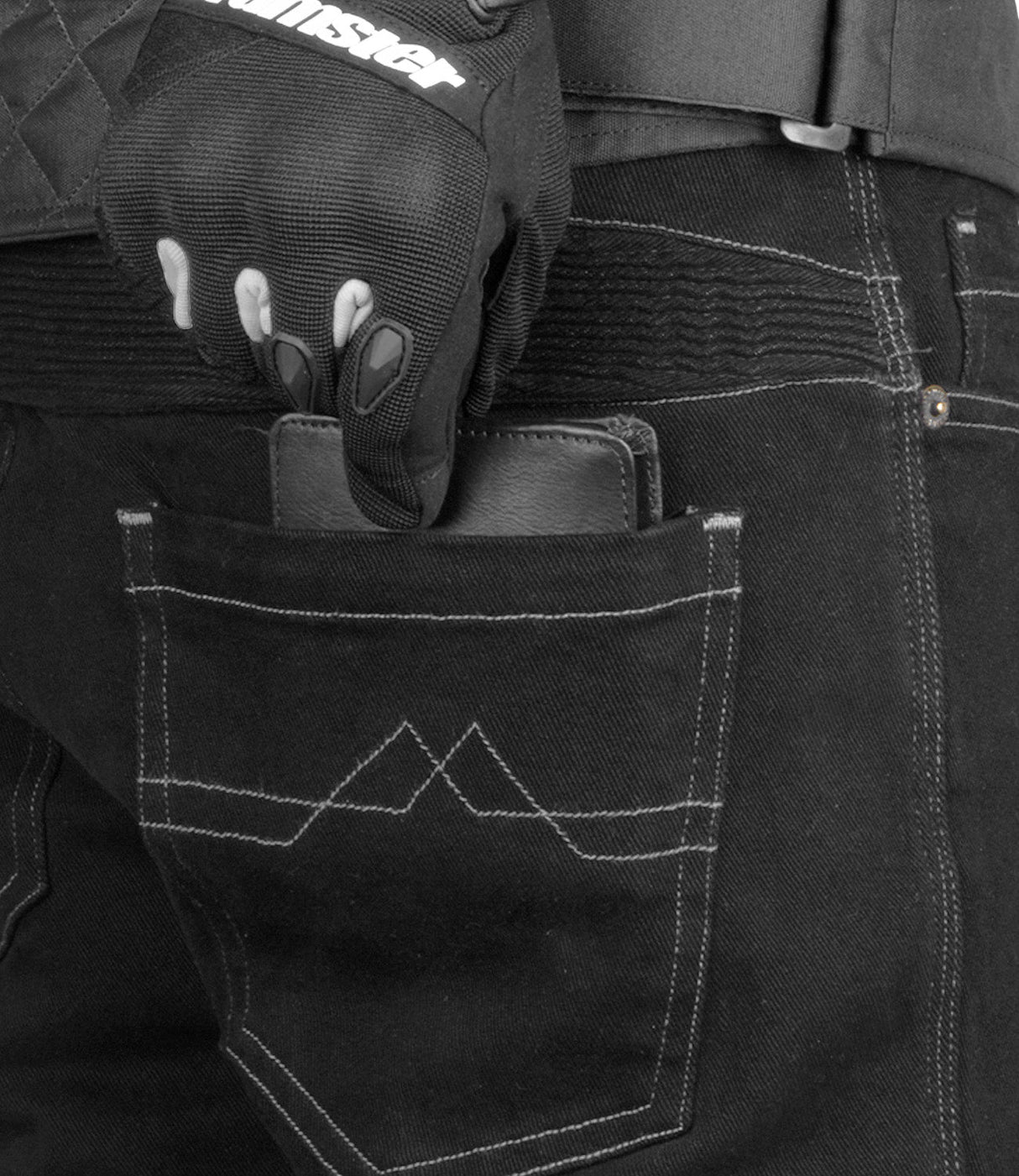 CRAMSTER VELOCITY MOTORCYCLE JEANS (BLACK)
